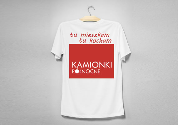 Projekt koszulki dla wsi Kamionki.