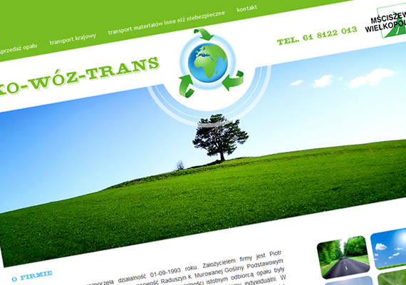 Projekt i wykonanie strony.<br>
www.transport-opal.com.pl